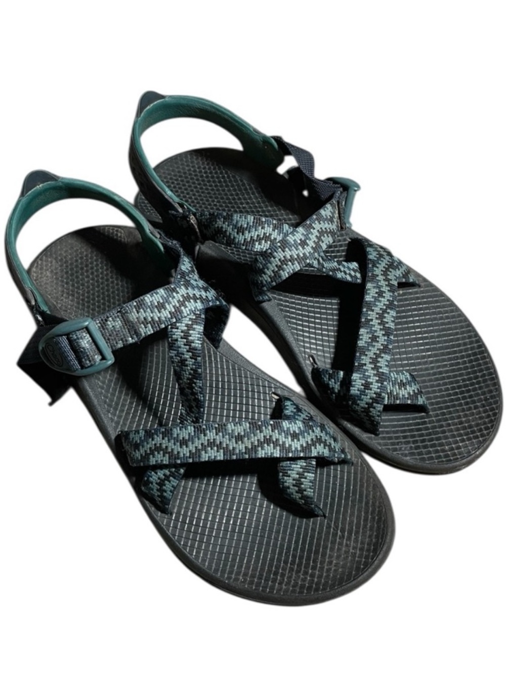 G4- Men’s size 10 Chaco Outdoor Sport Sandals in Teal & Black